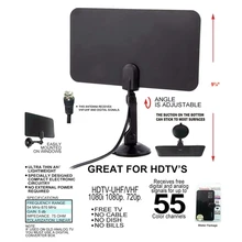 Indoor Free Digital TV Antenna HDTV Antena TV Radius Aerial TV Surf HD TV Fox VHF