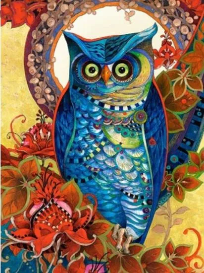 5D Diamond Painting Animal Needlework Embroidery Sale Owl Full Round Drill Mosaic 30x40 Craft Kit Home Decoration | Дом и сад