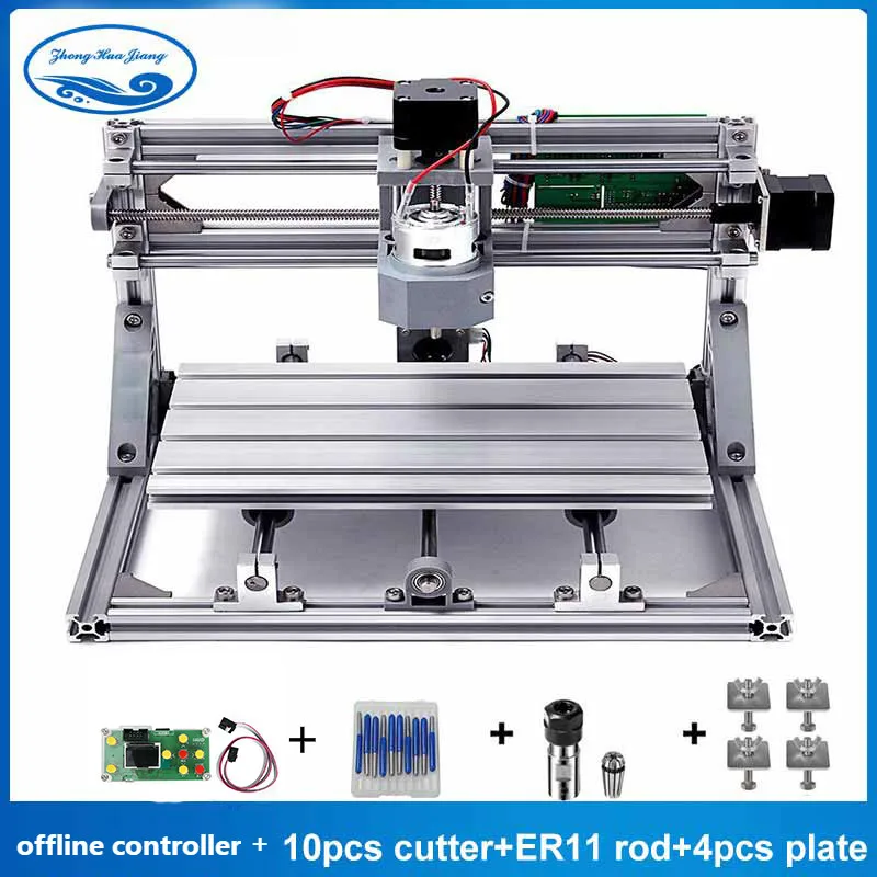 CNC3018 withER11, Diy мини ЧПУ гравировальный станок, лазерная гравировка, Pcb ПВХ фрезерный станок, деревообрабатывающий станок, CNC 3018, лучшие передовые игрушки - Цвет: 3018with offine card