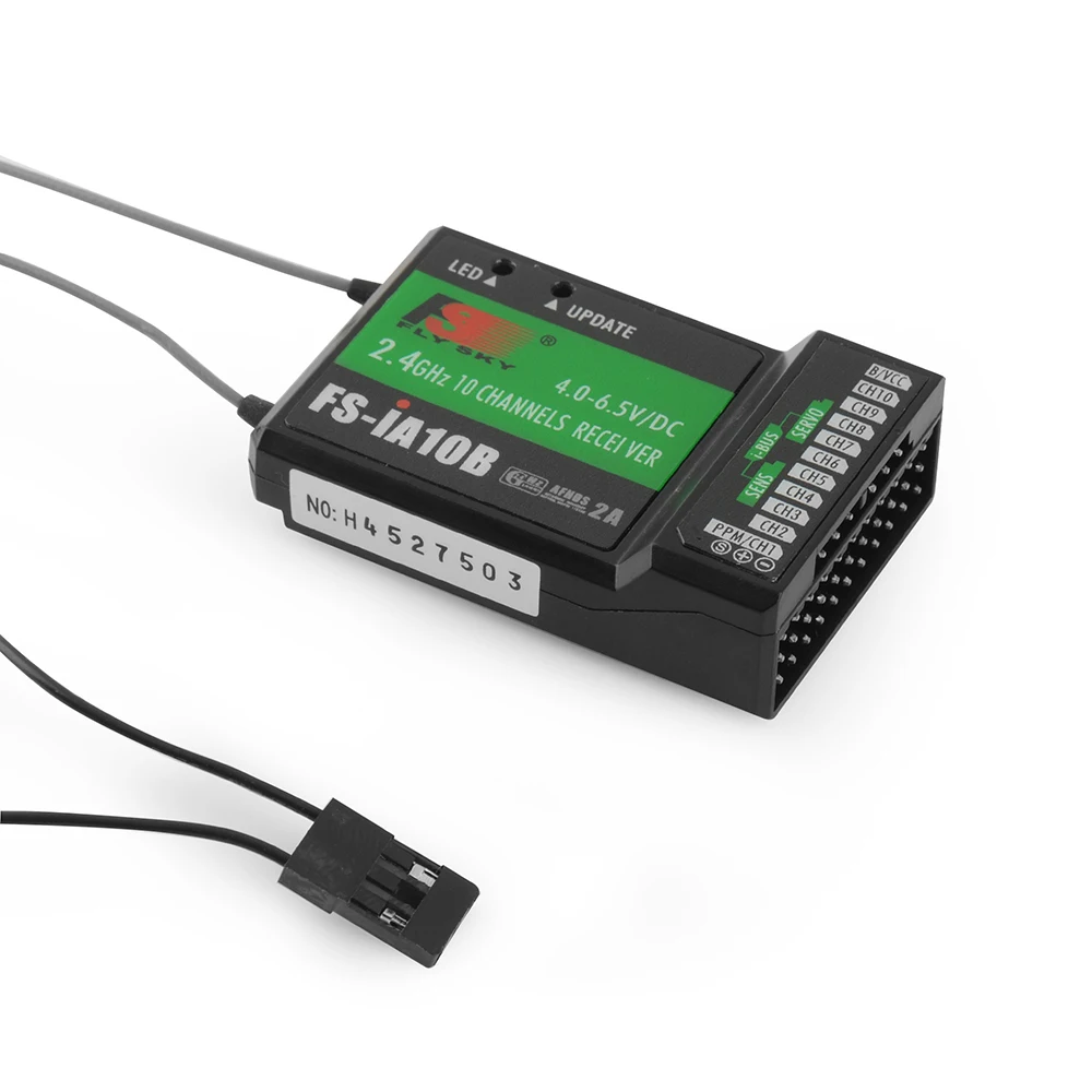 Flysky Φ Fly Sky 2 4G 10 канальный приемник с выходом PPM и портом iBus совместимый