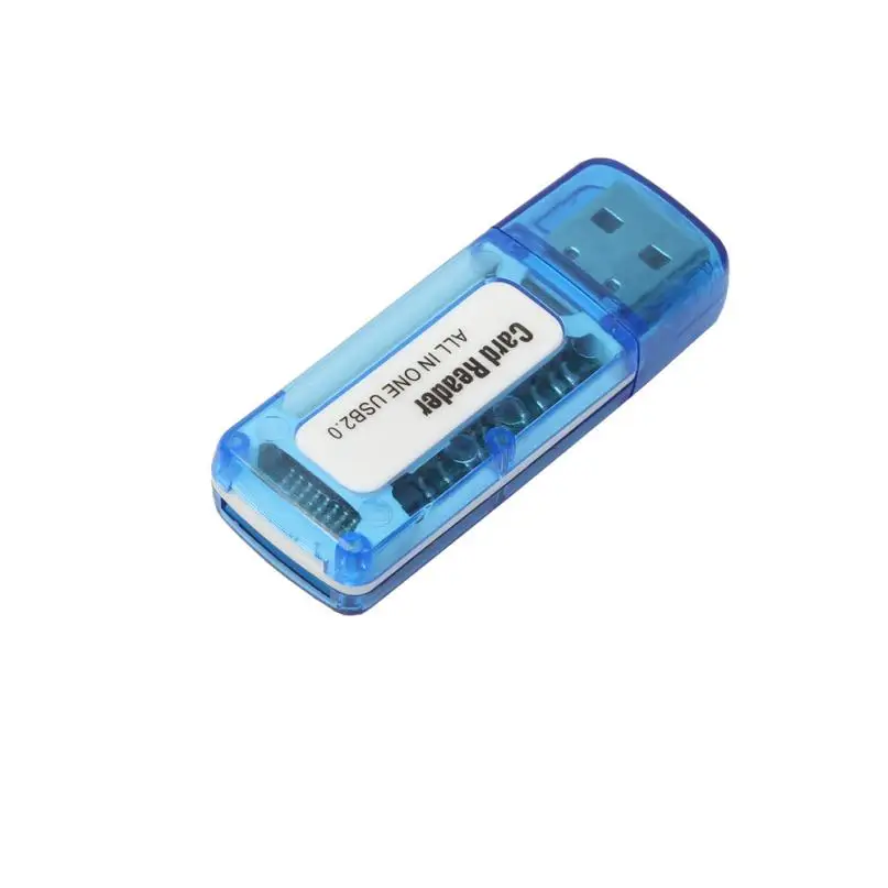 Многофункциональный Портативный читатели MINI Card синий USB 2,0 + OTG Micro SD/SDXC TF Card Reader адаптер U диска Apr26