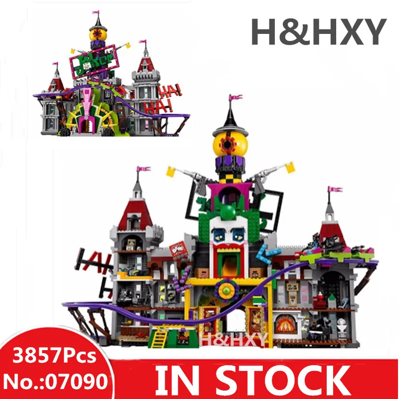 

IN STOCK H&HXY Hot 07090 3857Pcs Super Hero Series The Joker`s Manor Set 70922 LEPIN Model Building Blocks Bricks Gifts