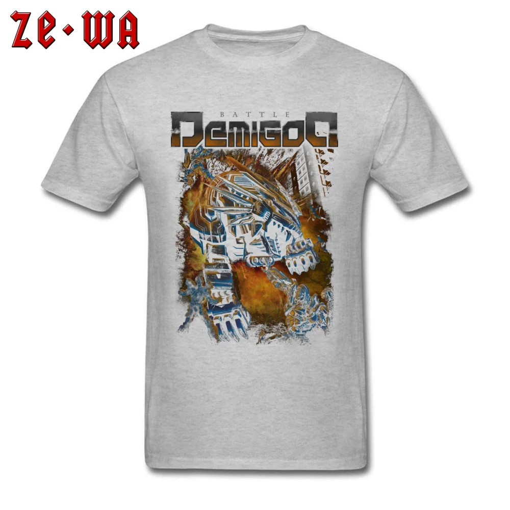 Battle Demigod Father Day 100% Cotton O Neck Tees Short Sleeve Funny Tee Shirt Retro Comics T Shirts Wholesale Battle Demigod grey