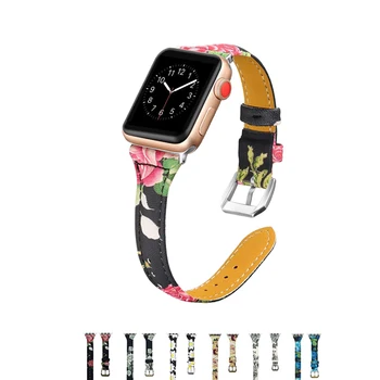 

Genuine Leather Strap For Apple Watch 4 Band Iwatch Series 5 4 3 2 pulseira correa apple watch 42mm 44mm 38 mm 40mm Watchband 44