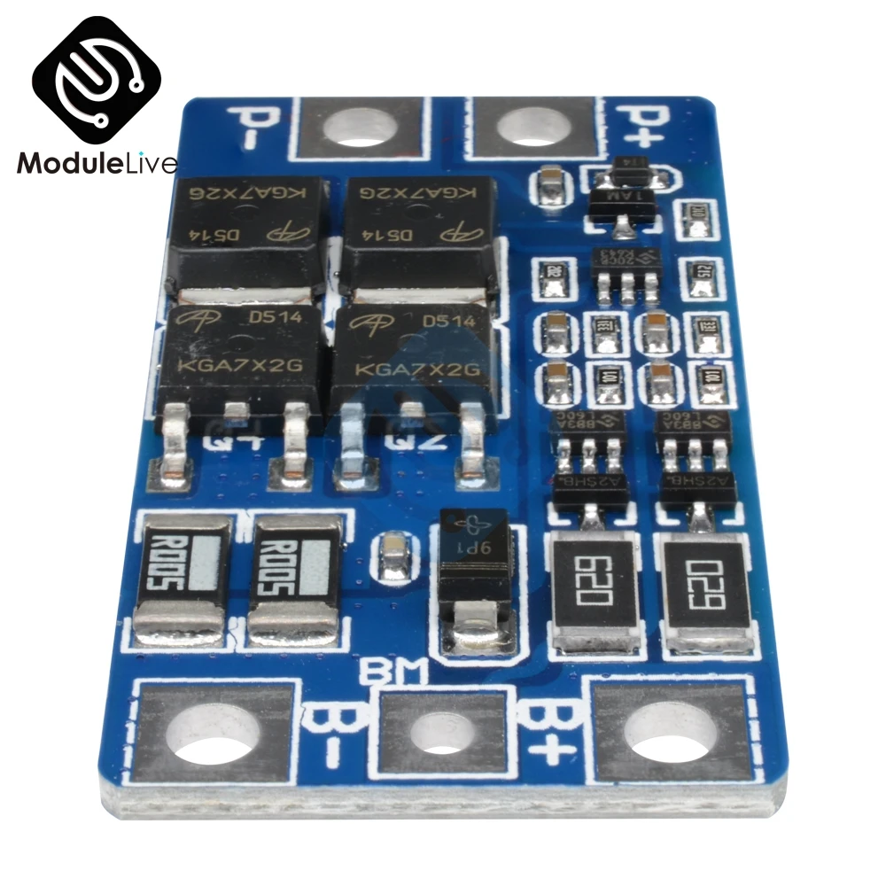 2 S 2 серийный 10 А 8,4 в 7,4 В 18650 Lipo литий-ионная плата защиты зарядного устройства МОДУЛЬ BMS PCM 2 ячеек функция баланса