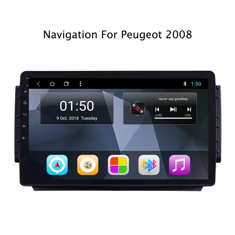 Discount NAVITOPIA 9inch 2G RAM 32G ROM Android 8.1 Car DVD Multimedia GPS Navigation for Peugeot 2008 0