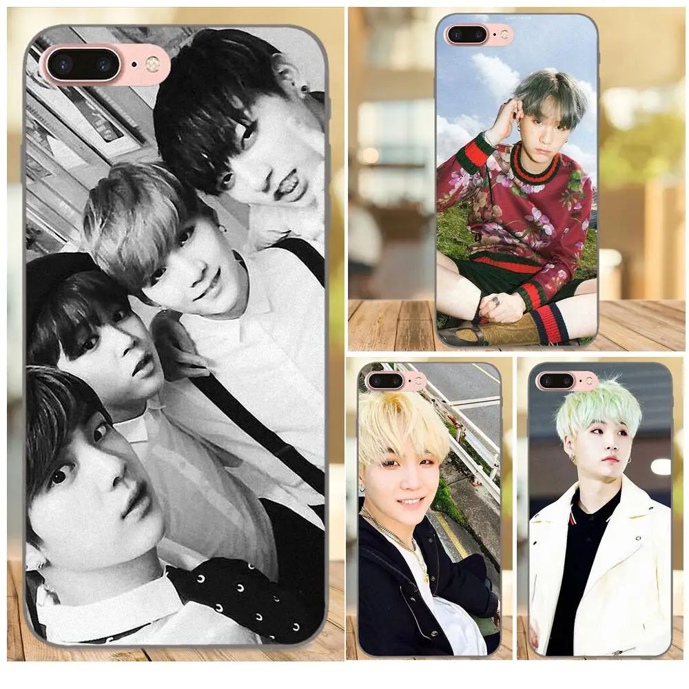 

Suga Bangtan Boys Soft Silicone TPU Black Fashion Original For Huawei Honor Enjoy Mate Note 6s 8 9 10 20 Lite Play Pro P smart