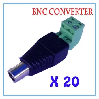 

20pcs/lot DC Power Plug BNC Connector DC Female Elbow Adapter For CCTV IP Camera Power Supply Surveillance Accessories