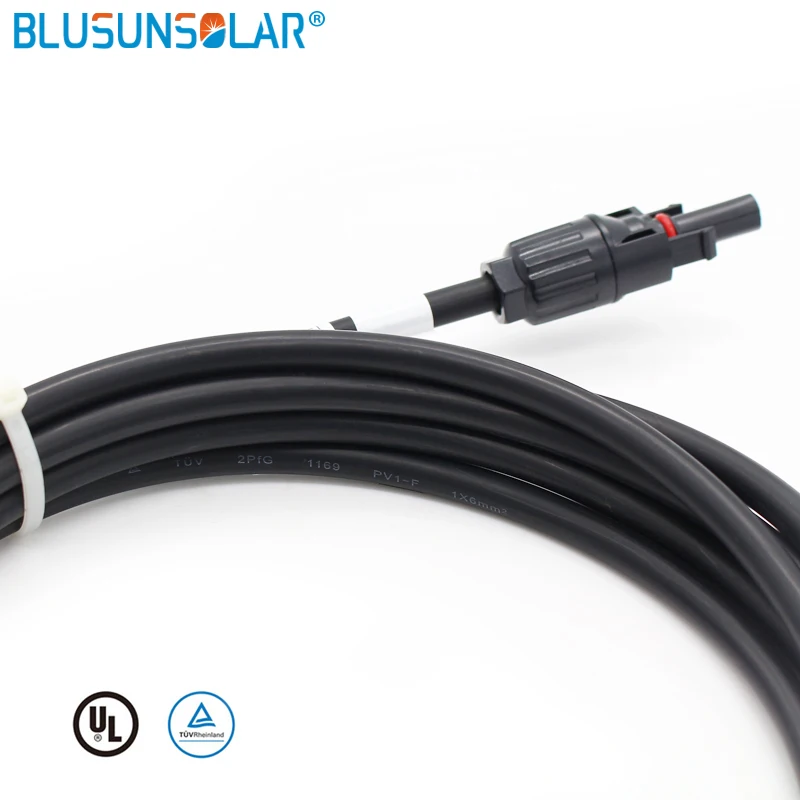 2 шт./лот MC4 Солнечной PV разъем мужской и женский с 7 м(12AWG) 4mm2 MC4 удлинитель для солнечной панели