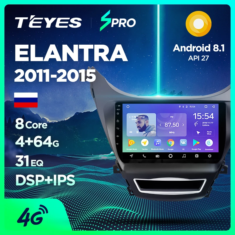 

TEYES SPRO Car Radio Multimedia no 2 din android Video Player Navigation GPS For Hyundai Elantra MD 2011-2015