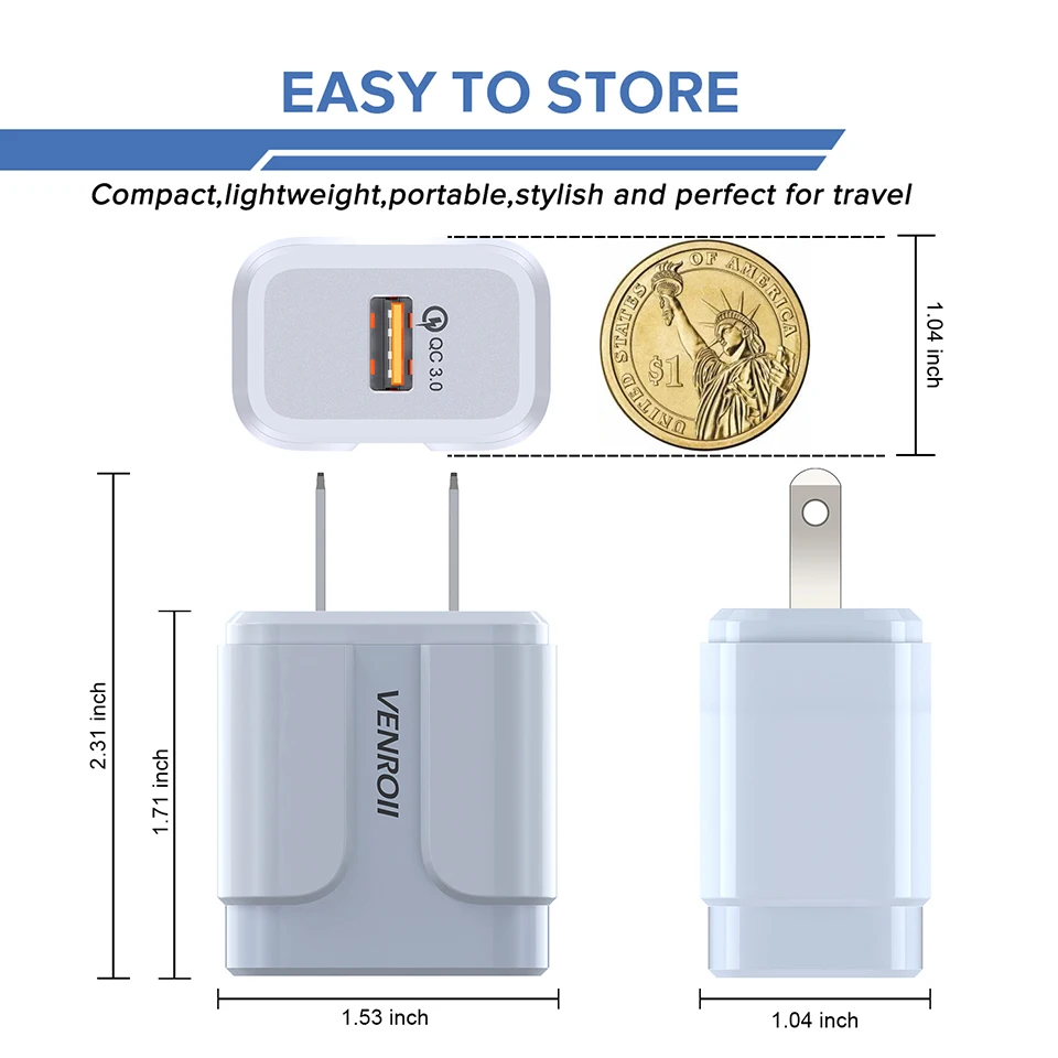 Универсальное зарядное устройство USB 5 в 3 А для планшета, сотового телефона, настенное зарядное устройство для samsung, huawei, Xiaomi, Oneplus QC3.0, адаптер для мобильного телефона