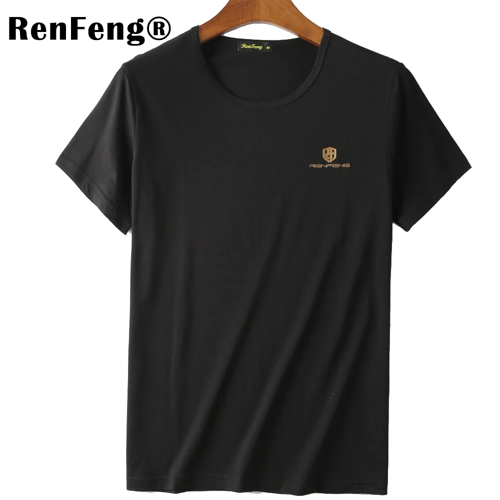 Mens Cool T Shirts Fashion Summer O-Neck Slim Fit Short Sleeve T Shirt Men Mercerized Cotton Brand-Clothing Casual Men T-Shirt (3)