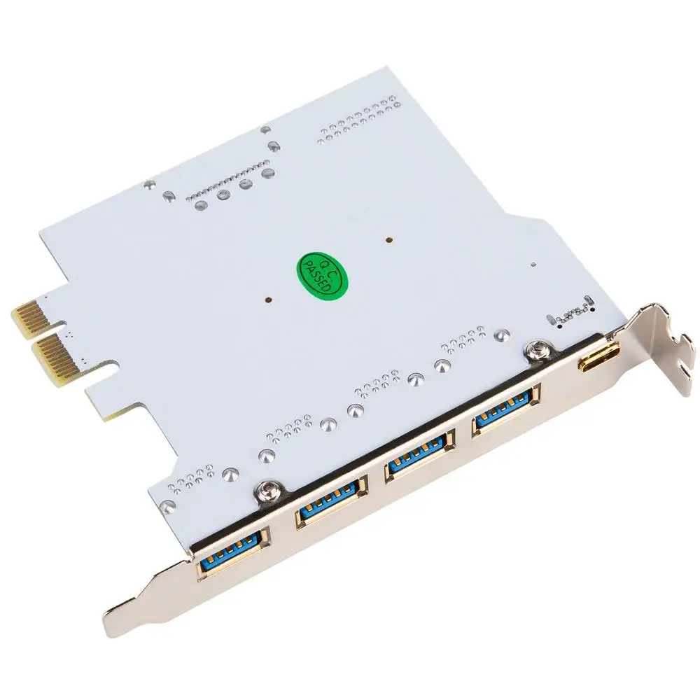 USB 3.0 PCI-E Expansion Card PCI Express to USB 3.0 Controller 5Port + 1Port 3.1 Adapter pcie adapter card pcie expansion card pcie usb adapter card
