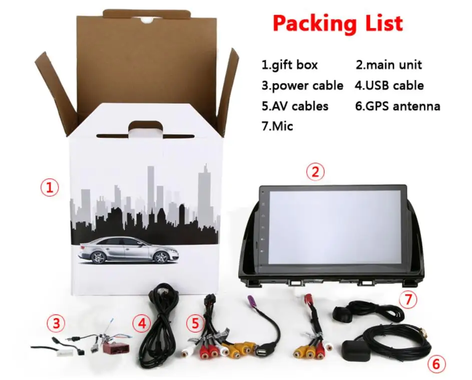 Sale 4GB Ram 8-Core 32GB Flash 10.2inch Android 9.0 Car Dvd Gps For Mazda6 Mazda 6 2013 2014 2015 support steering wheel control DVR 6