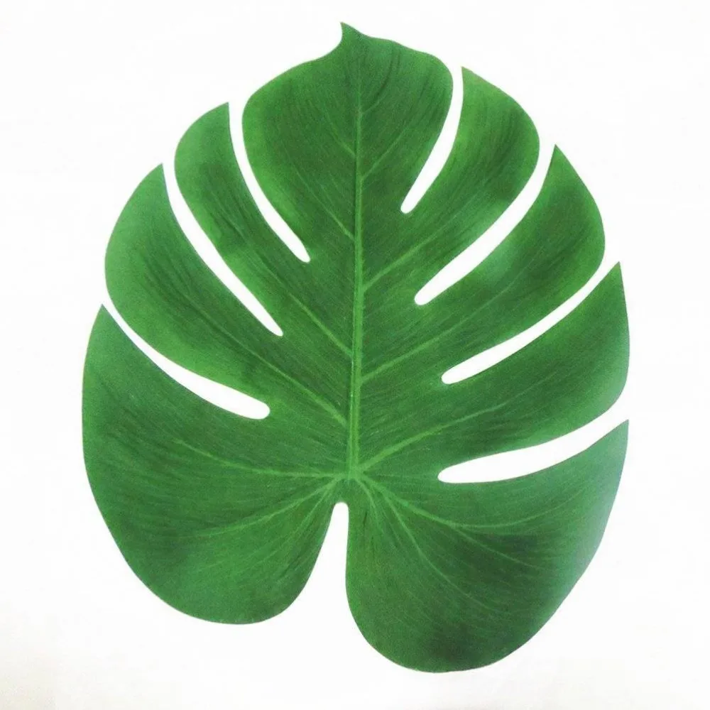 

12pcs Artificial Leaf Tropical Palm Leaves Simulation Leaf for Hawaiian Luau Theme Party Decoration Home Garden Decor