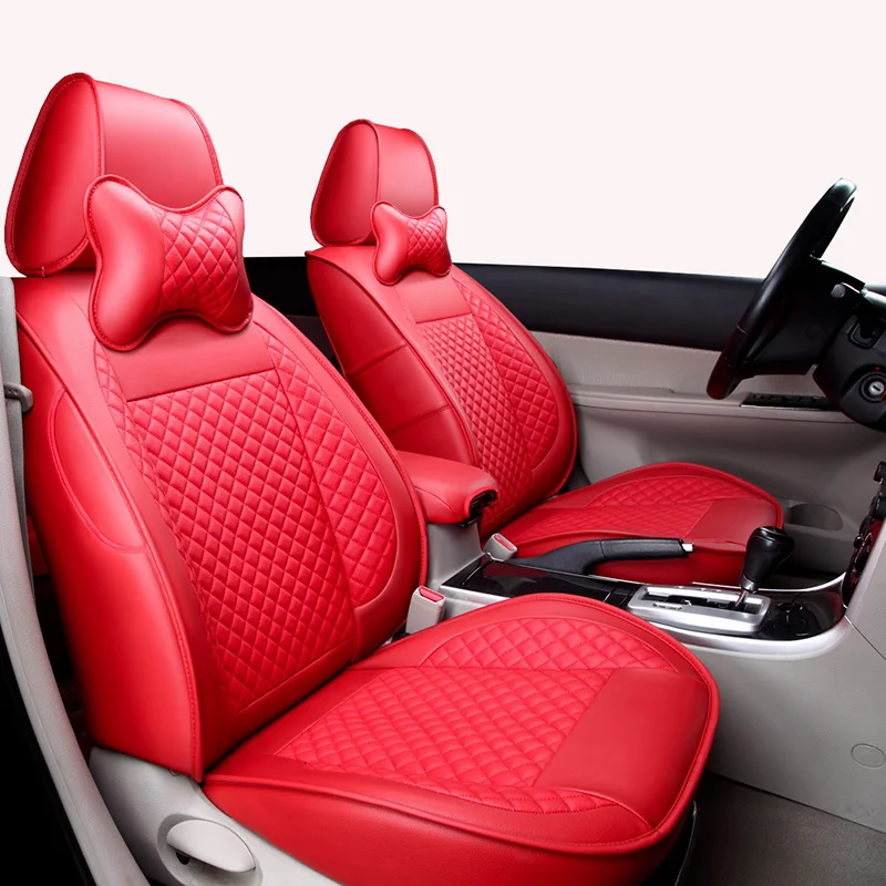 ( Front + Rear ) Special Leather universal car seat covers For