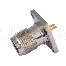 Superbat 10 шт. TNC 4 отверстия панель крепление Джек женский с припоя чашки прямой РЧ-соединитель