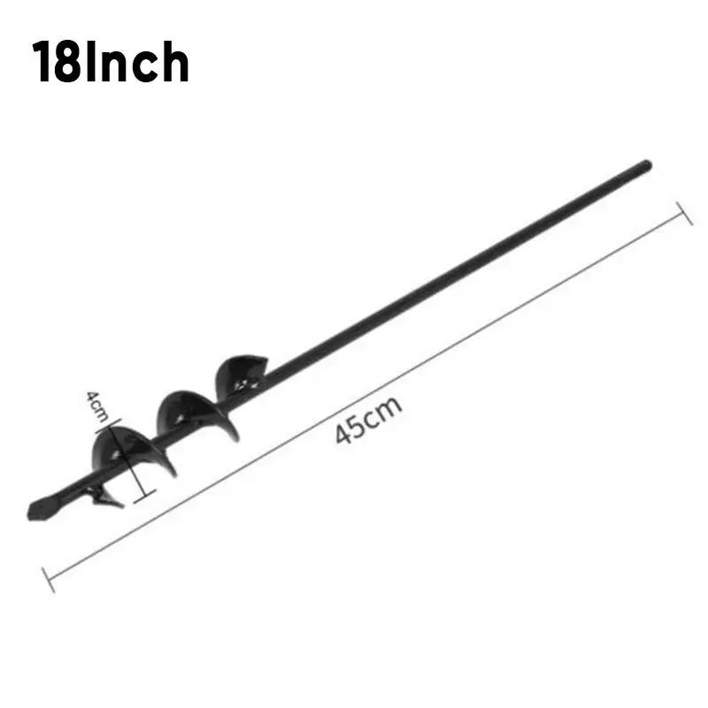 Yard Planter Garden Auger Spiral Drill Bit Planting Hole Digger Drill Bit 18 Inch