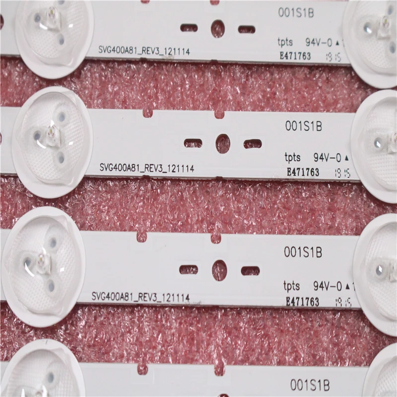 395mm led backlight lâmpada tira 5leds para