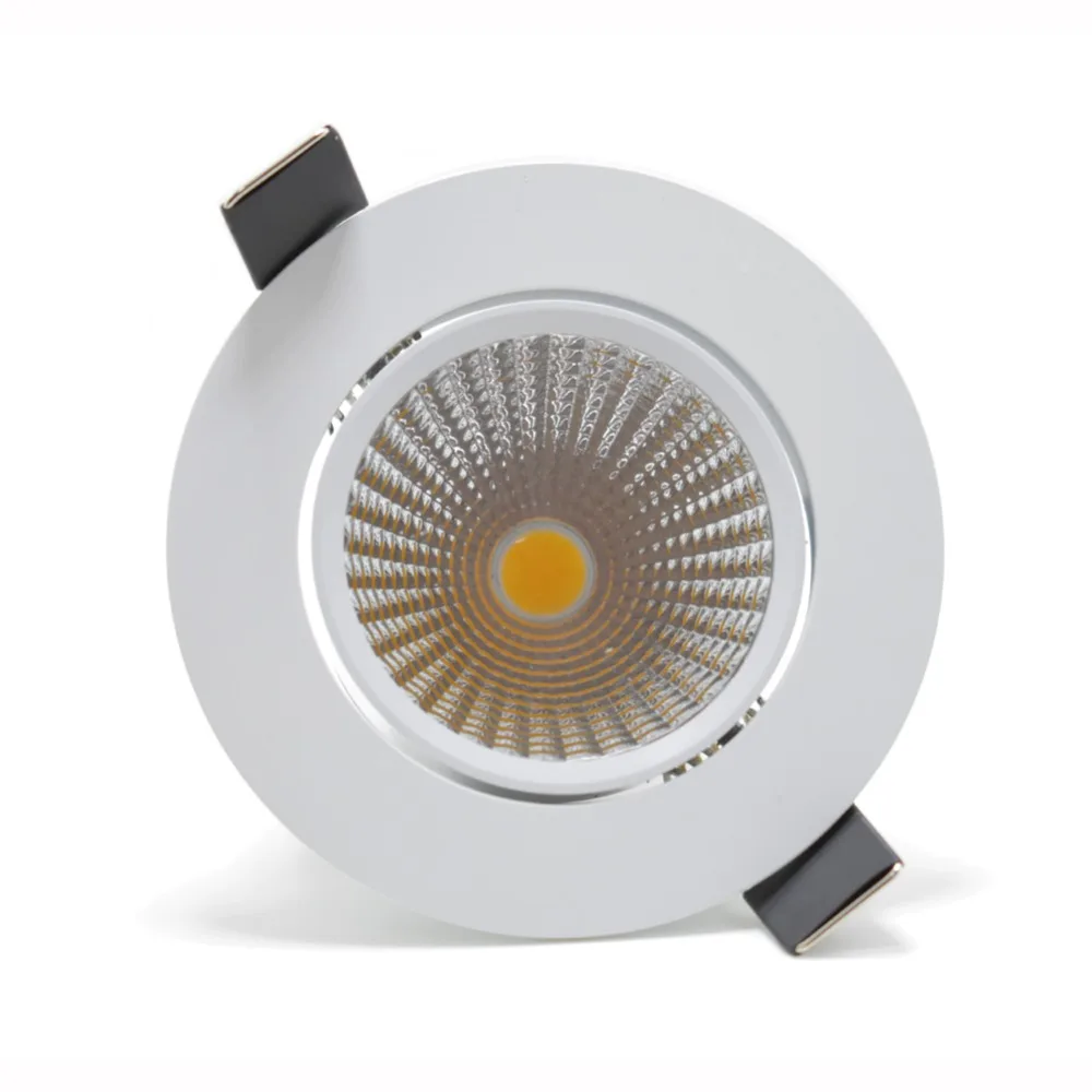 

LED Downlight Ceiling lamp light COB Real 3W 5W, 36W 60W Halogen Replacements, Pure Nature Warm white 110 220V led lighting 1pcs