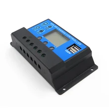 20A 12V 24V intelligence Solar cells Panel Battery Charge Controller Regulators LCD Display with 5V USB