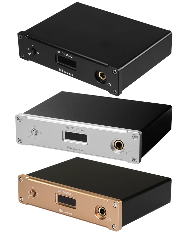 

SMSL M6 HIFI DAC+Headphone Amplifier All-in-One Optic/Coaxial/USB 384KHZ/32Bit