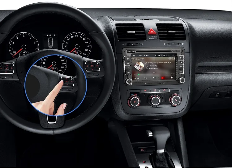 Top Isudar 2 Din Auto Radio Android 9 For VW/Volkswagen/POLO/Golf/Skoda/Octavia/Seat/Leon GPS Car Multimedia RAM 4GB DVD Player DSP 27