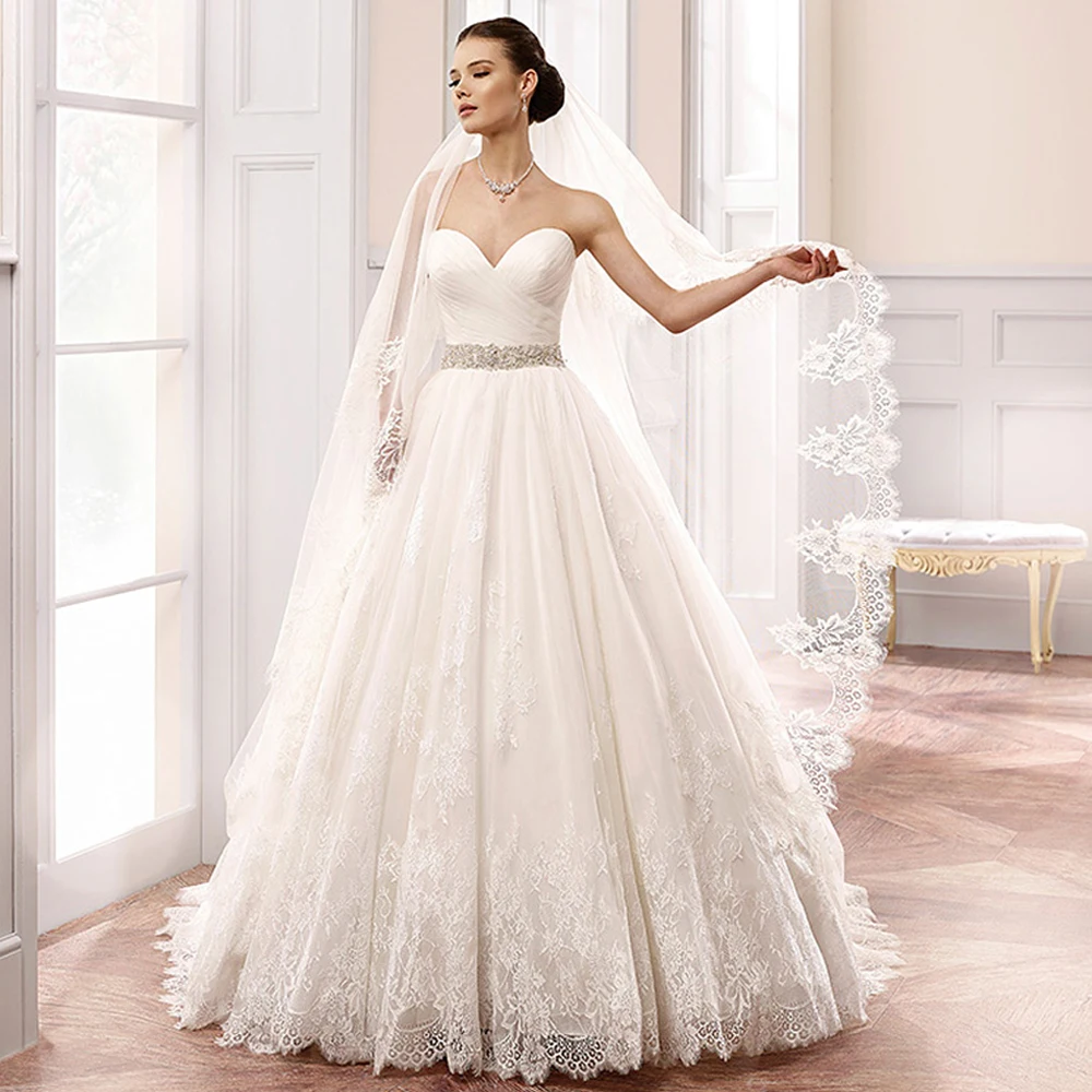 Crystal Bridal Belt Wedding Dress Vail Lace