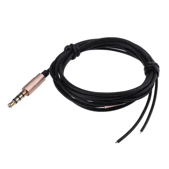 

1.25m 3.5mm Earphone Repair Cables DIY Earphone Audio Cable Headphone Replacement Cable Wire Line Cord for Soldering
