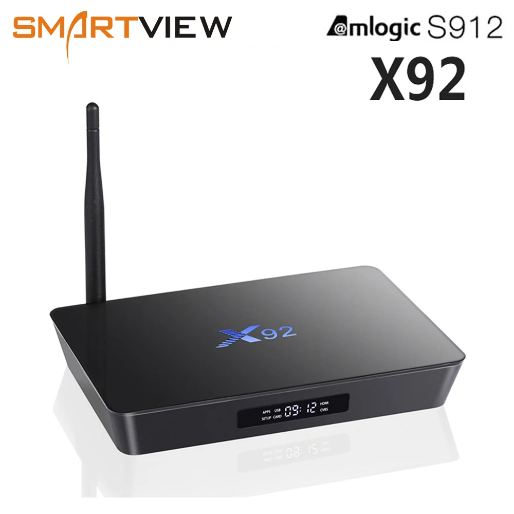 X92 2 ГБ/16 ГБ 3 Гб/32 ГБ Смарт Android 7,1 ТВ коробка Amlogic S912 Восьмиядерный 2,4G/5,8G двойной WiFi 4K медиаплеер телеприставка