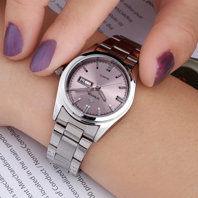 Brand Luxury Relogio Feminino Date Day Clock Female Stainless Steel Watch Ladies Fashion Casual Watch Quartz Wrist Women Watches