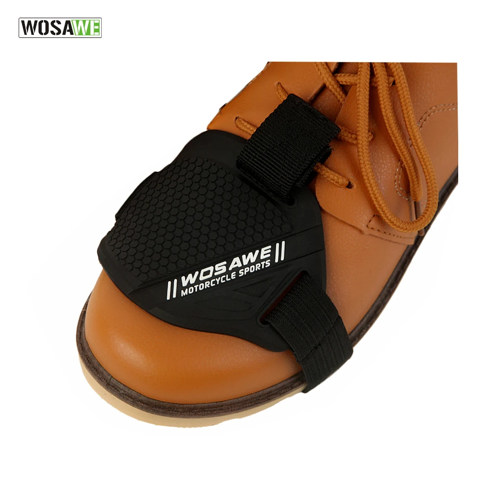 

WOSAWE Rubber Motorcycle Shoes Cover Riding Shoes Gear Shift Pad Shifter Guards Boot Covers 1 piece
