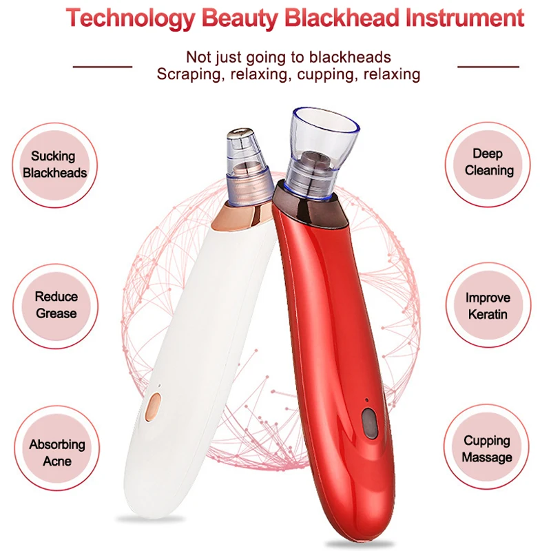 Уход за кожей лица, носа, прыщей, черных точек, электрический пылесос для удаления черных точек