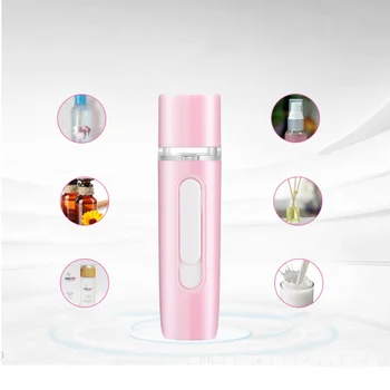 

New Mini Portable Nano Mister Ultrasonic Face Moisturizing Spray Face Steamer Handheld Humidifier Chargeable With USB Port