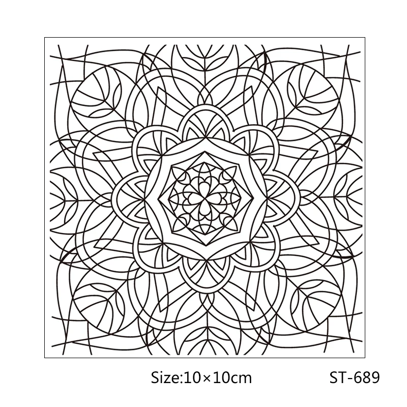 

ZhuoAng Leaves formed by lines flowers Clear Stamps For DIY Scrapbooking/Card Making/Album Decorative Silicon Stamp Crafts