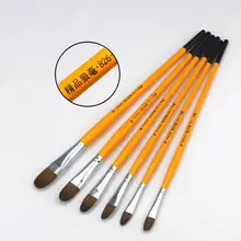 6 шт акварельные краски кисти художника лошадь, волк волосы краски набор кистей акриловые масляные краски ing акварельные товары для рукоделия