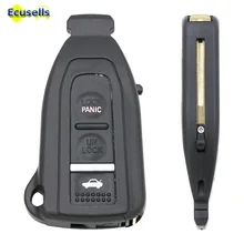 3 botões inteligente prox remoto chave caso escudo fob com lâmina sem corte para lexus ls430 2002 2003 2004 2005 2006