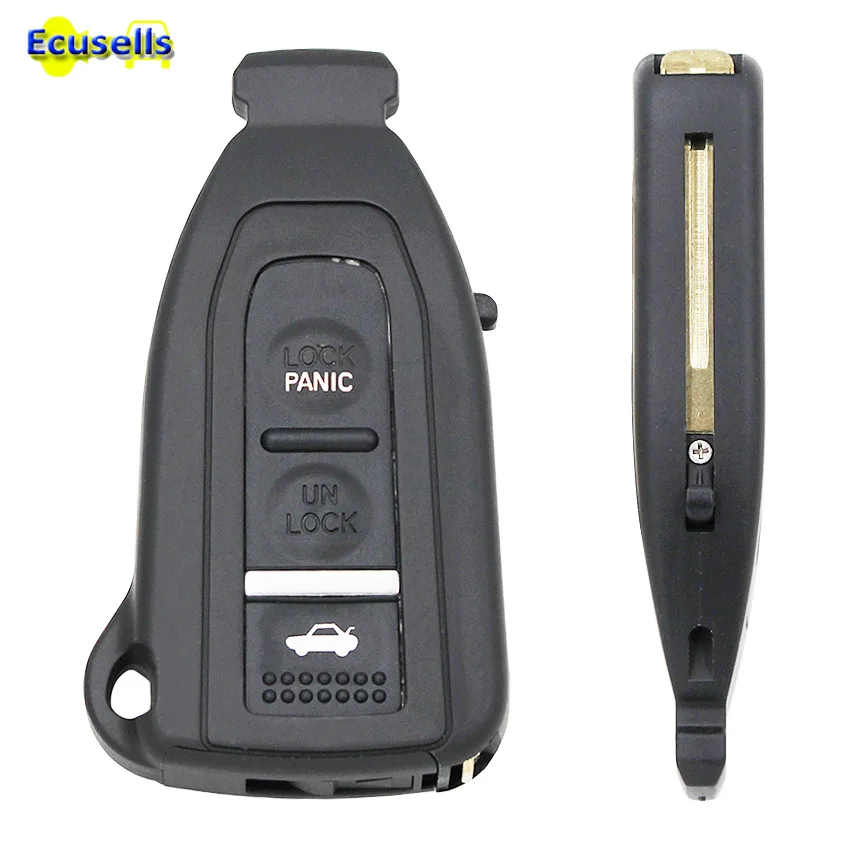 

3 Buttons Smart Prox Remote Key Shell case fob with Uncut Blade For Lexus LS430 2002 2003 2004 2005 2006