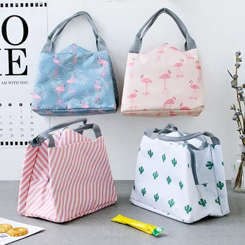 

Lunchbox Fashion Waterproof Ladies Handbags Lunch Boxes Picnic Bags Fruit Canvas Aluminum Foil And Thermal Insulation Wholesale
