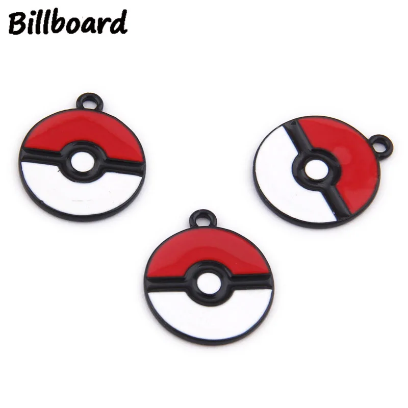 

Charms for Jewelry Making Enamel Charms Floating Charms for Living Lockets Zinc Alloy Metal Trendy Poke Ball 10pcs/bag
