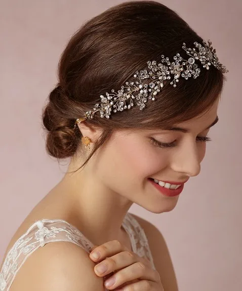 2014 Vintage Peacock Crystal Tiara Bridal Hair Accessories For