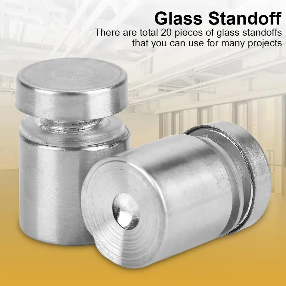 pcs mm Stainless Steel Ss304 Glass Standoff Advertise Fixing Pins Sign Mounting Fastener Hardware Pins Aliexpress
