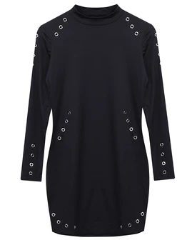 hole black Winter Turtleneck Sweater Dress Women 2016 Autumn Fashion Warm sexy Slim bodycon Pullovers Dress vestidos de festa