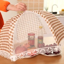 Кружевное покрытие для еды пыленепроницаемое складное блюдо для еды покрытие анти-Летающий стол, скатерть крышка