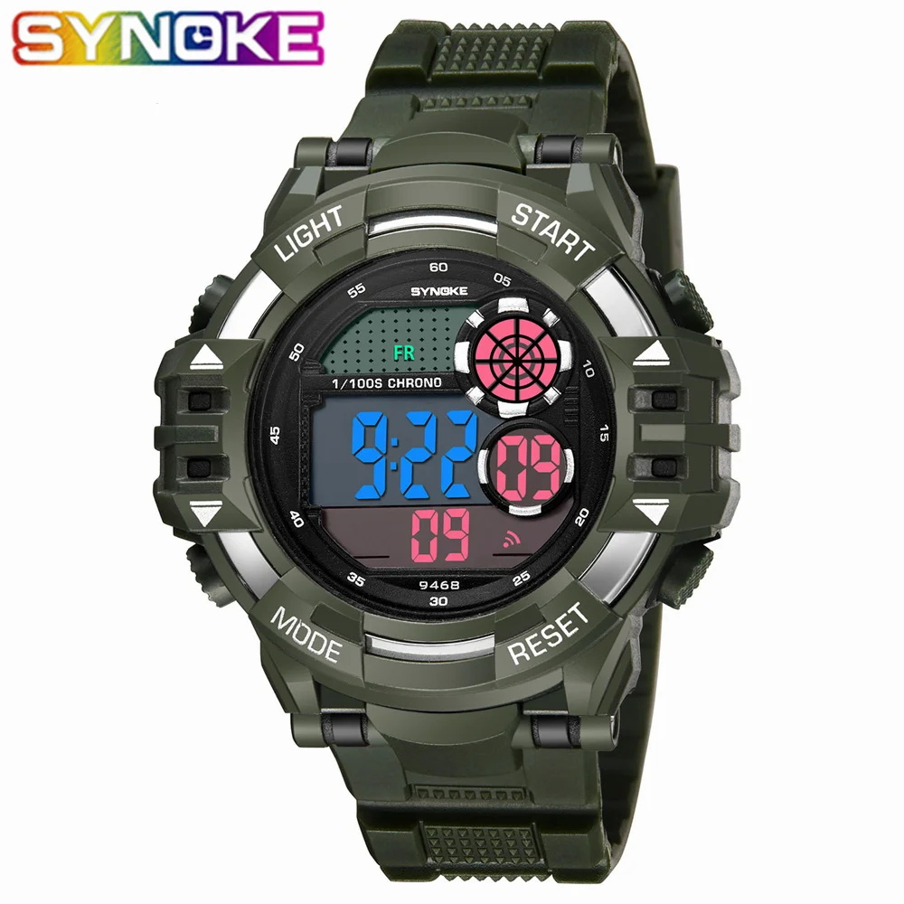 

SYNOKE New Arrival Watch Men Luxury Waterproof Outdoor G Sports Watches Shock Army Led Digital Wrist Stopwatches for Men