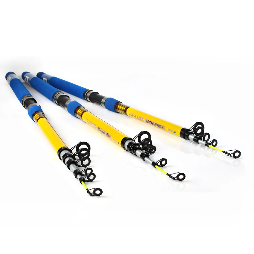 

FISH KING Fiber Telescopic Fishing Rod Ultra Light Carp casting Pole C.W.40-160G 3.5m 3.9m 4.2m Spinning Fishing Tackle Sea Rod