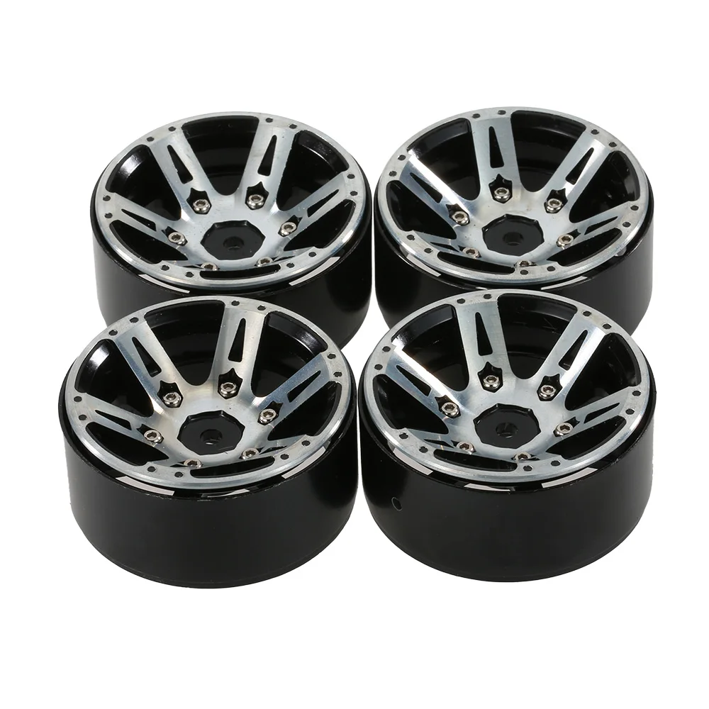 

4Pcs Metal Wheel Rim 1.9 Inch Wheel Rim Hub Beadlock RC Car Vehicle Tires Accessories for 1/10 RC D90 SCX10 CC01 RC Rock Crawler