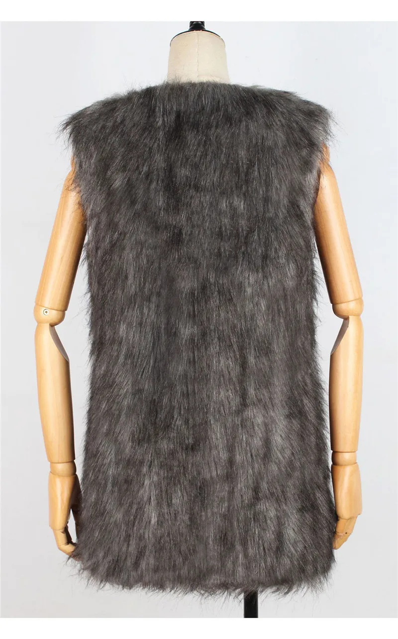 Women's autumn and winter new imitation fur sleeveless shirt vest European and American fashion fashion explosion models women's vest wild (11)