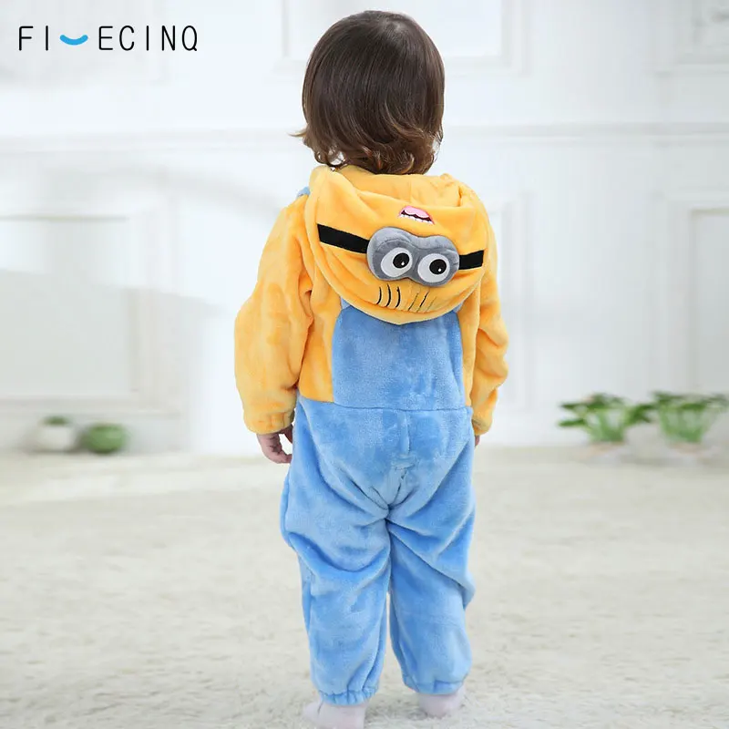 Cena Body dziecięce miniony Kigurumis Anime Cartoon przebranie na karnawał niemowlę Onesie zimowy sen zagraj w grę kombinezon śmieszne piżamy flanelowe
