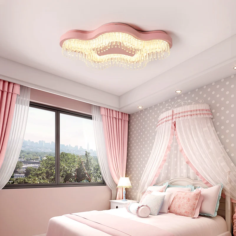 

Chandelier led Modern overhead crystal fixtures childerns room lighting baby boys girls Kids princess bedroom chandeliers lamp